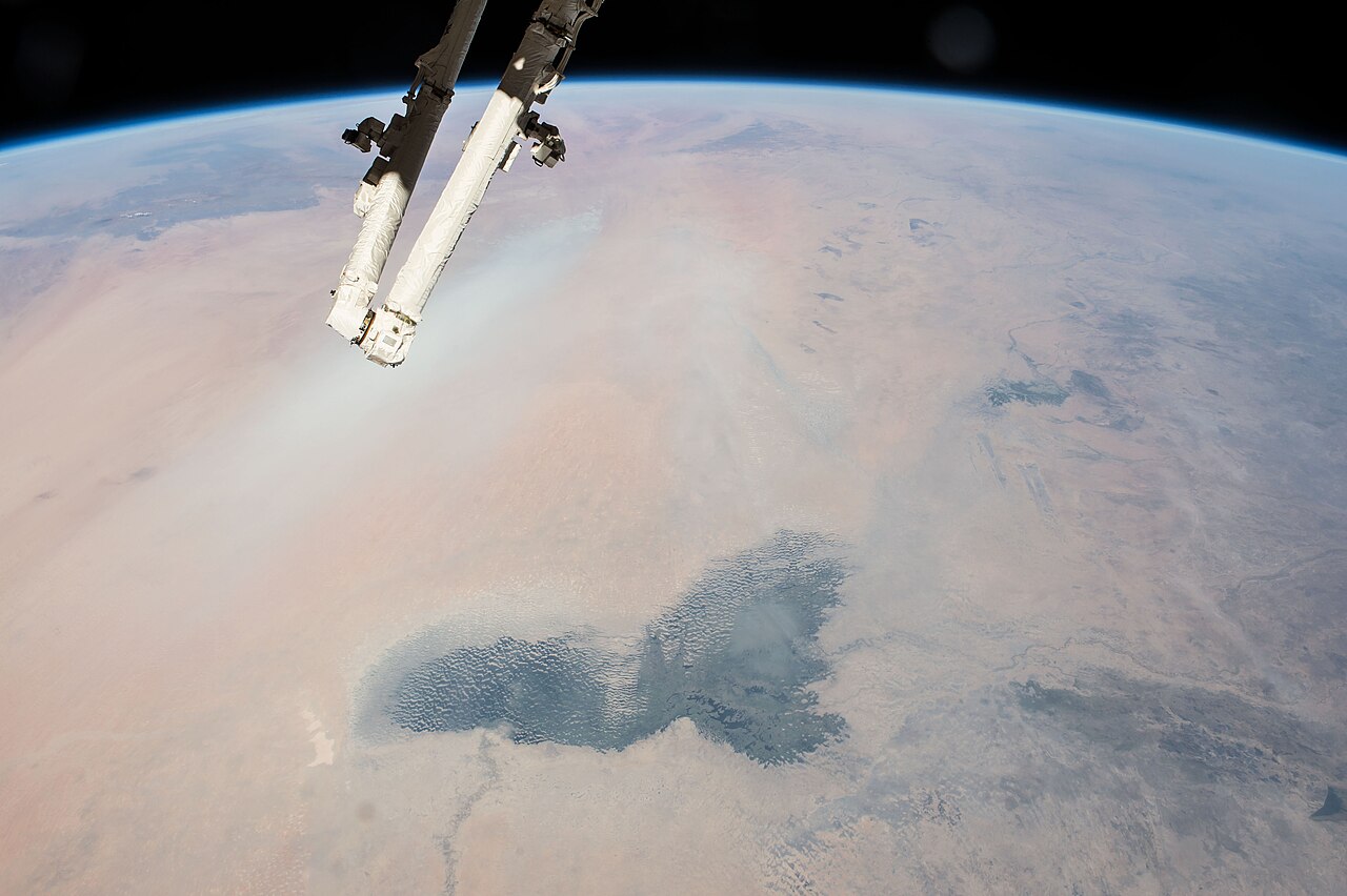 ISS-42 Lake Chad and arid landscapes of the Sahara