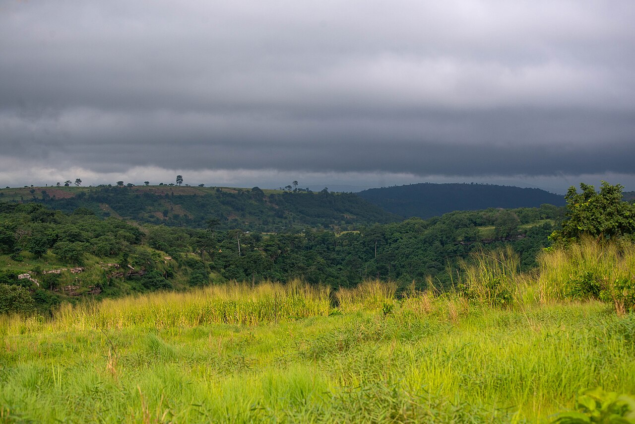 Landscape of Boti, Ghana,